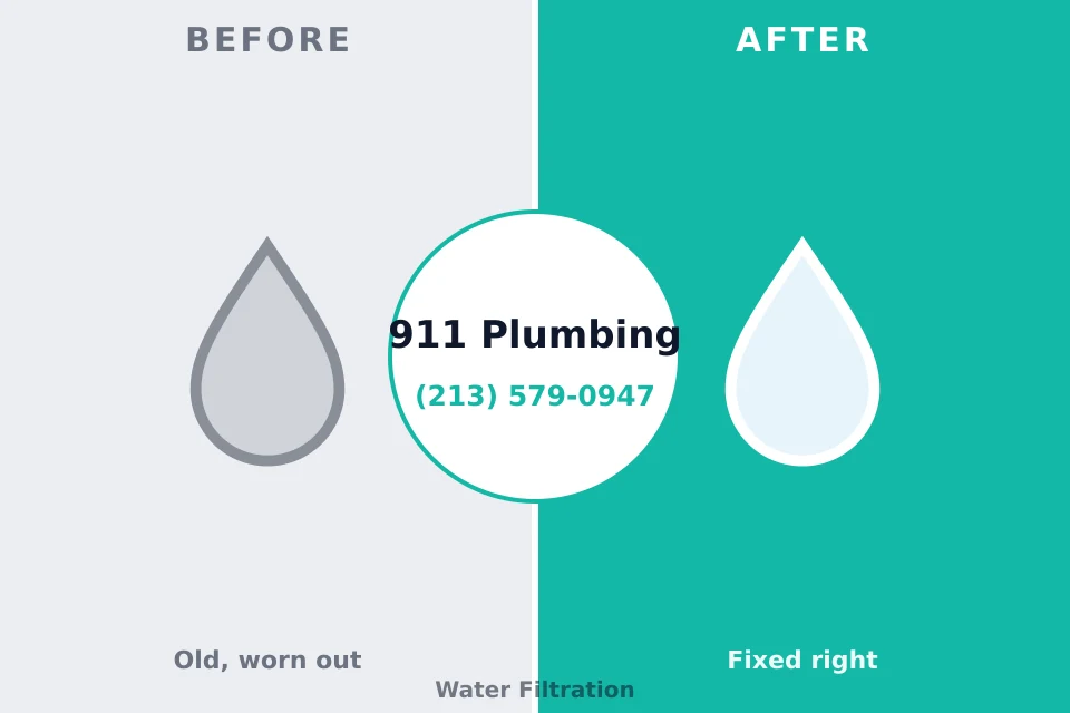 Before and after: plumbing repair Morenci, MI